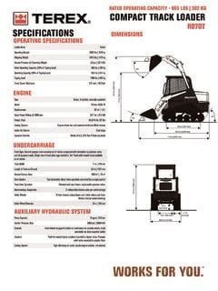 terex r070t specs